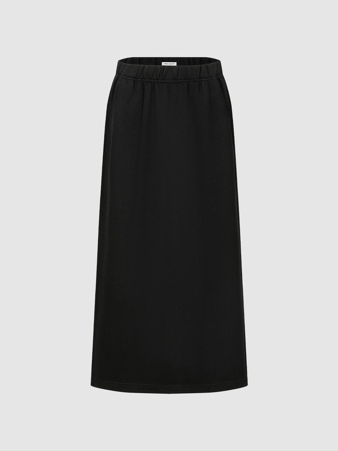 Pull On Straight Midi Skirts