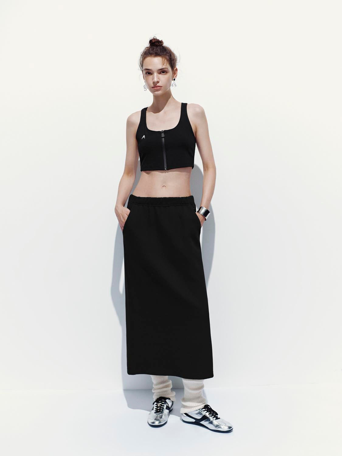 Pull On Straight Midi Skirts