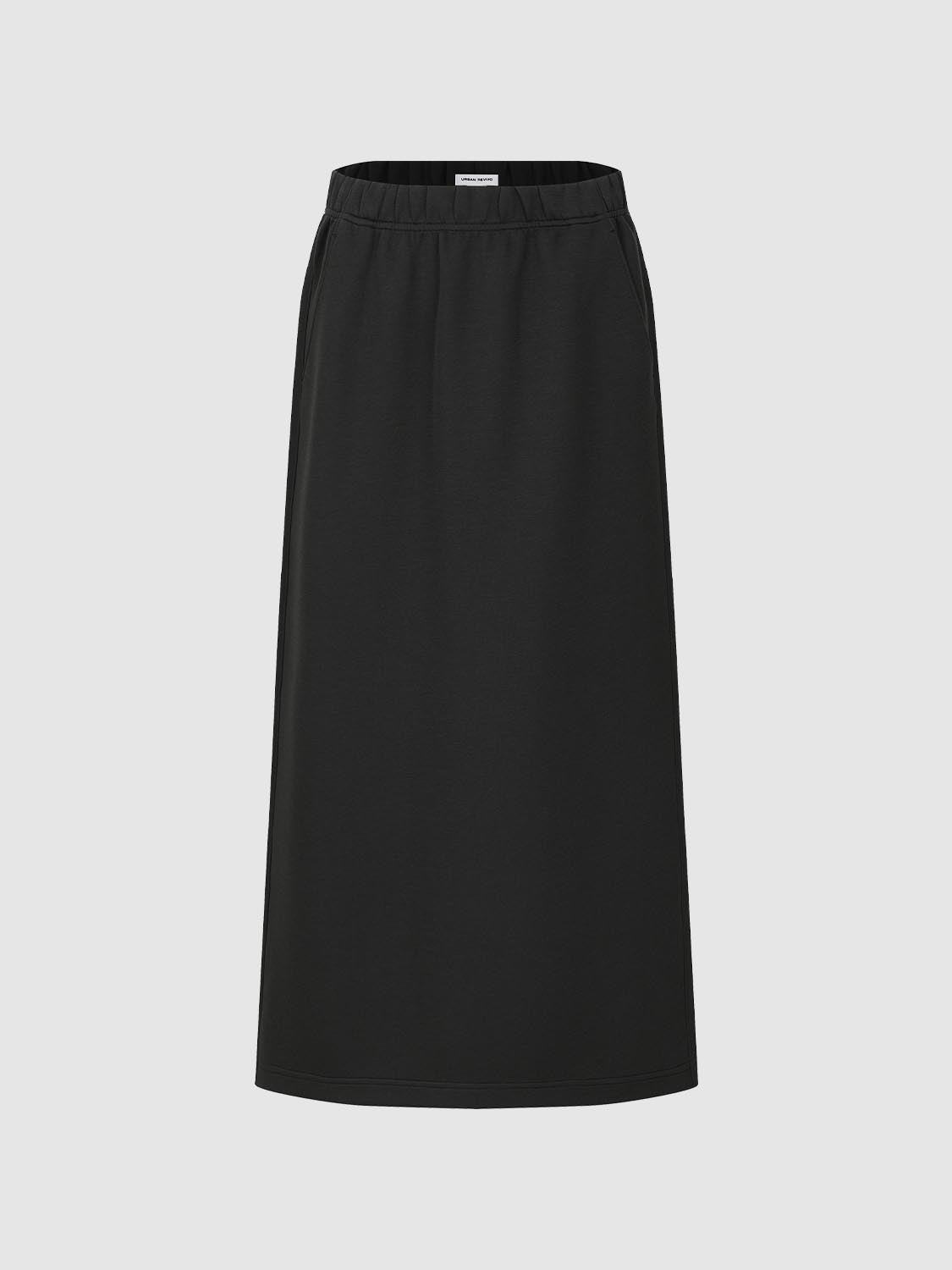 Pull On Straight Midi Skirts