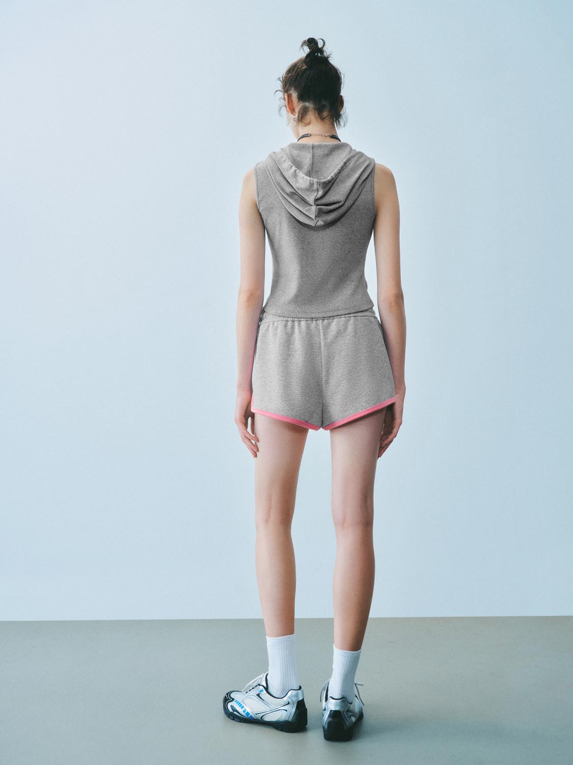 Contrast Trim Drawstring Shorts