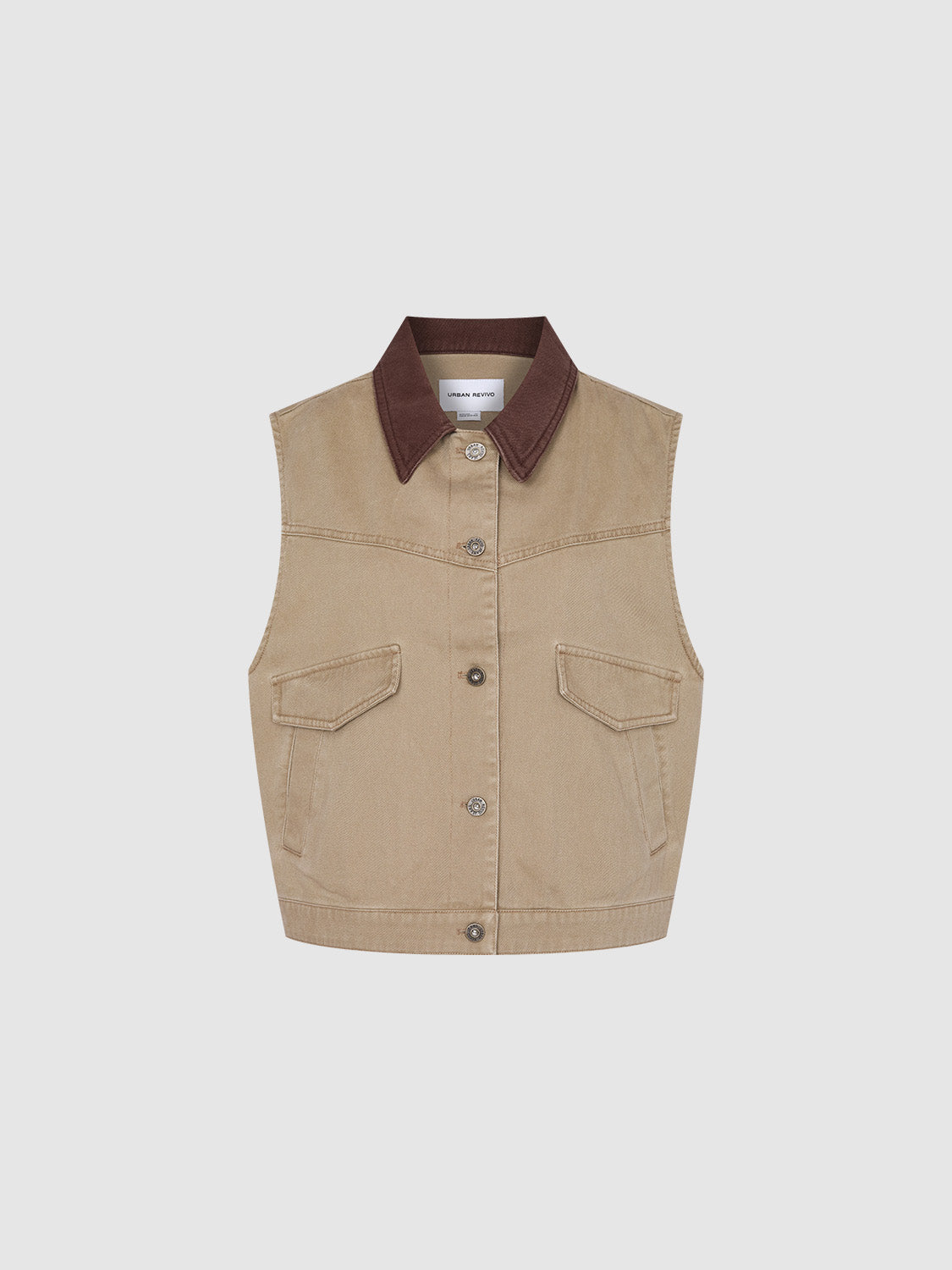 Button Up Loose Lapel Vest