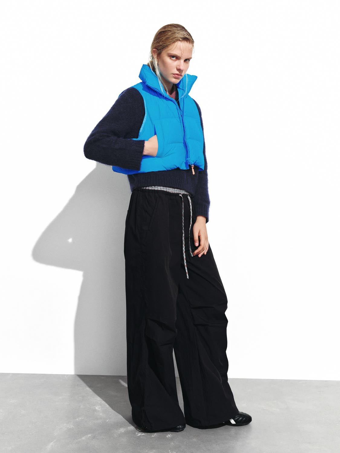 High Neck Puffer Down Vests