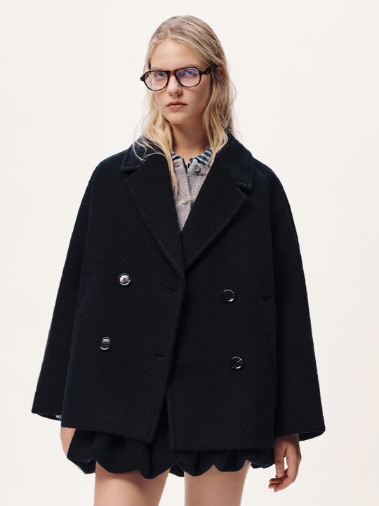 Double Breasted A-Line Coats