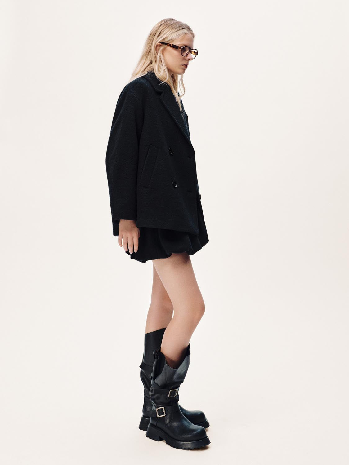 Double Breasted A-Line Coats