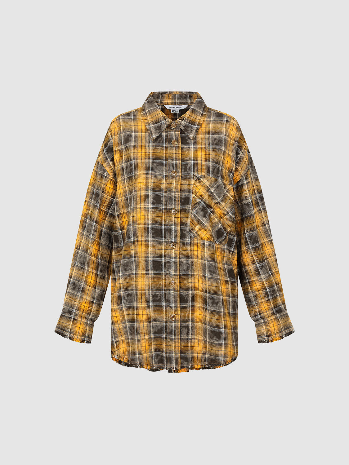 Printed Button Up Loose Shirt