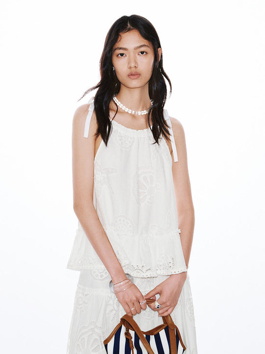 Guipure Laced Cami Tops
