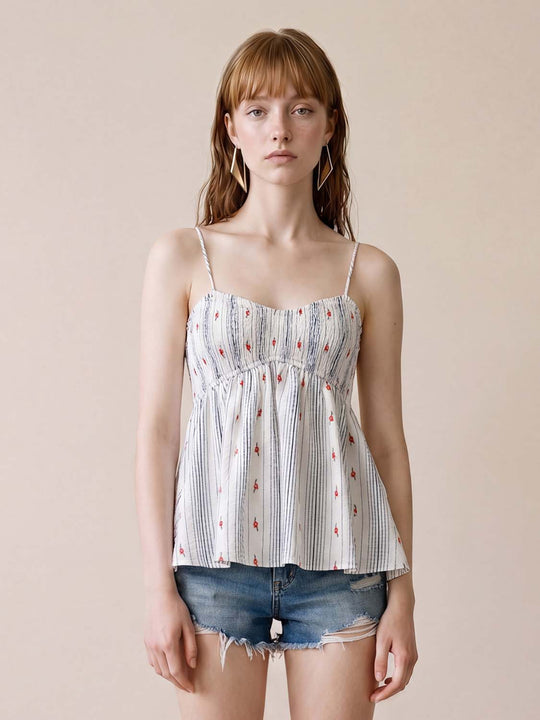 Cotton Spaghetti Straps Cami Top