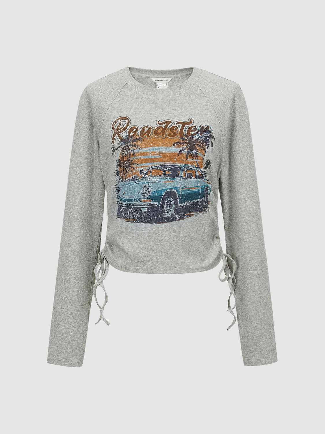 Printed Crew Neck Skinny T-Shirt