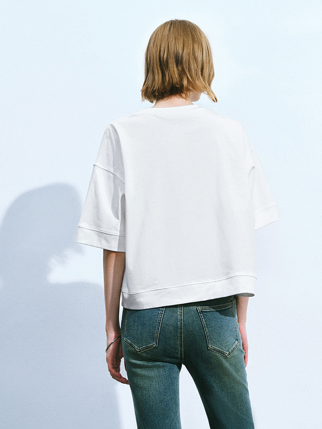 Printed Crew Neck Loose T-Shirt