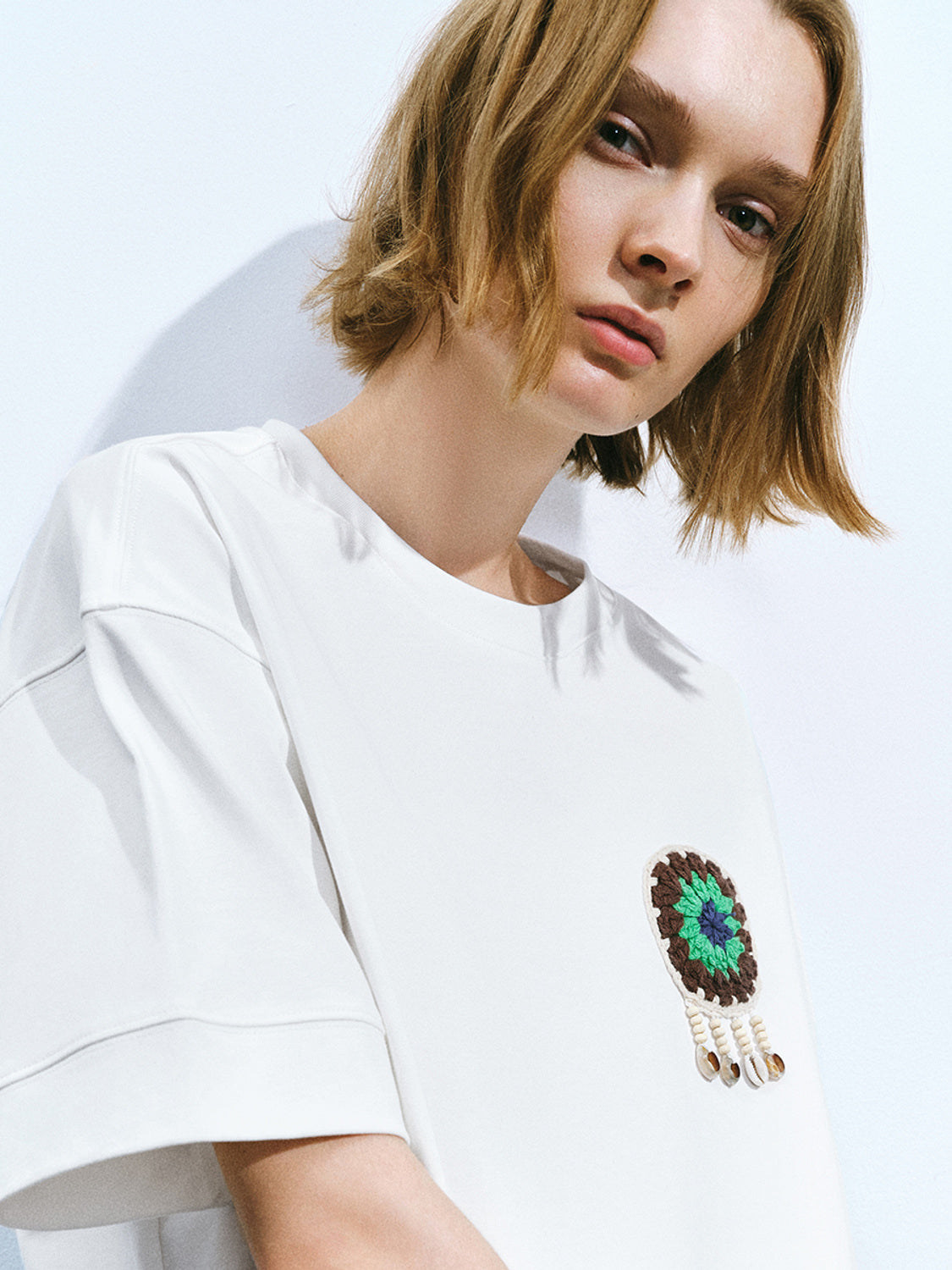 Printed Crew Neck Loose T-Shirt