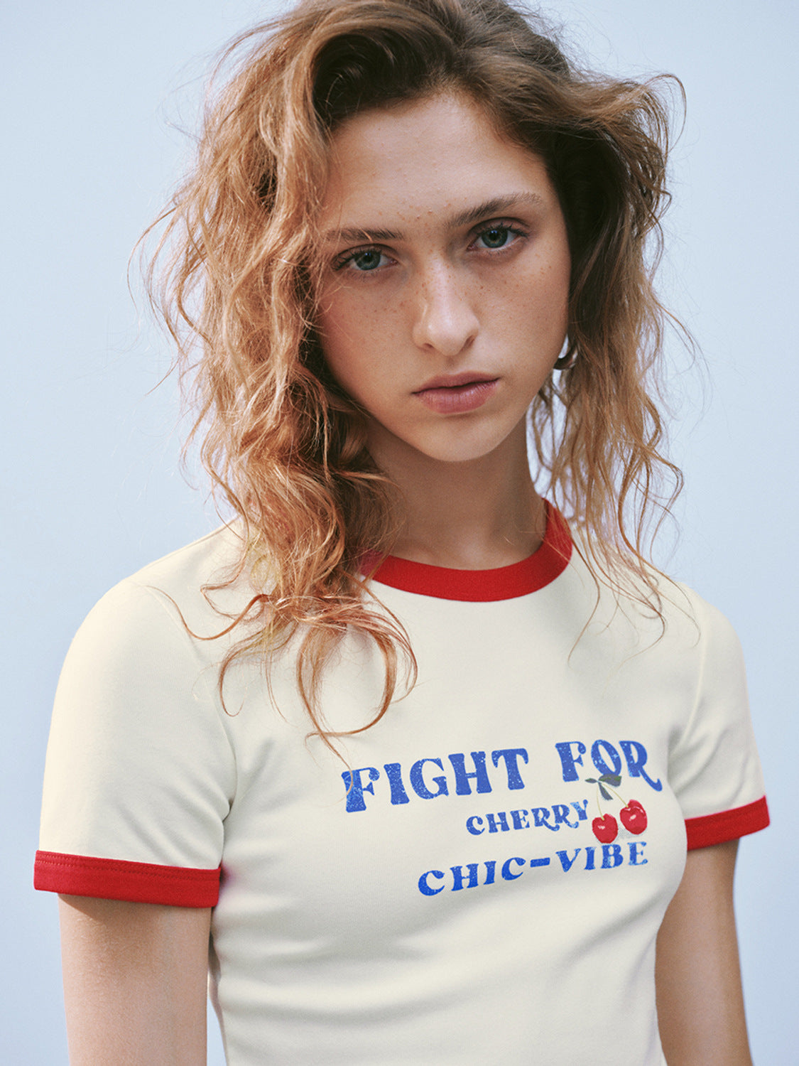 Printed Cropped Short Sleeve T-Shirts