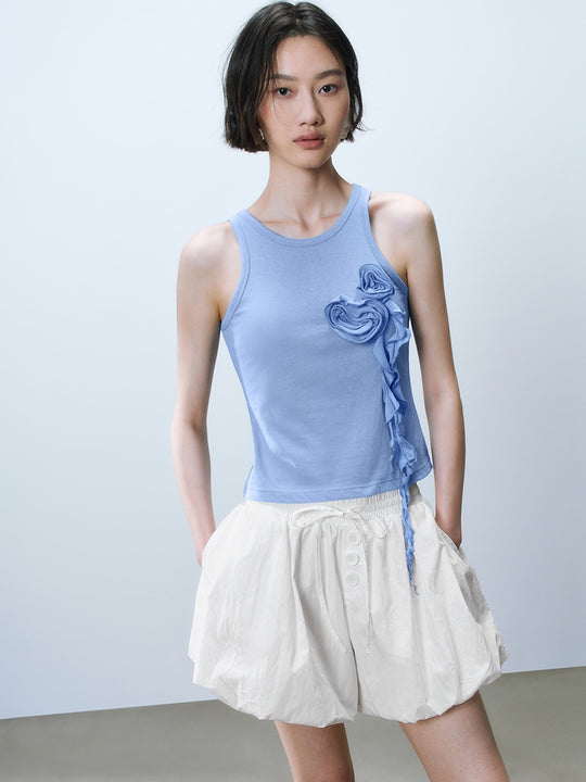 Flower Decor Tank Tops