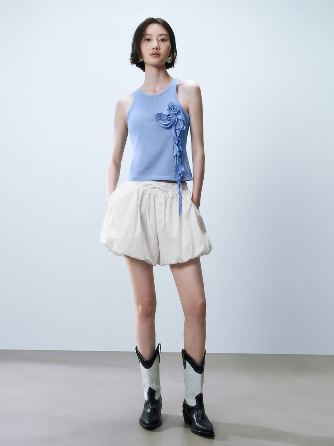 Flower Decor Tank Tops