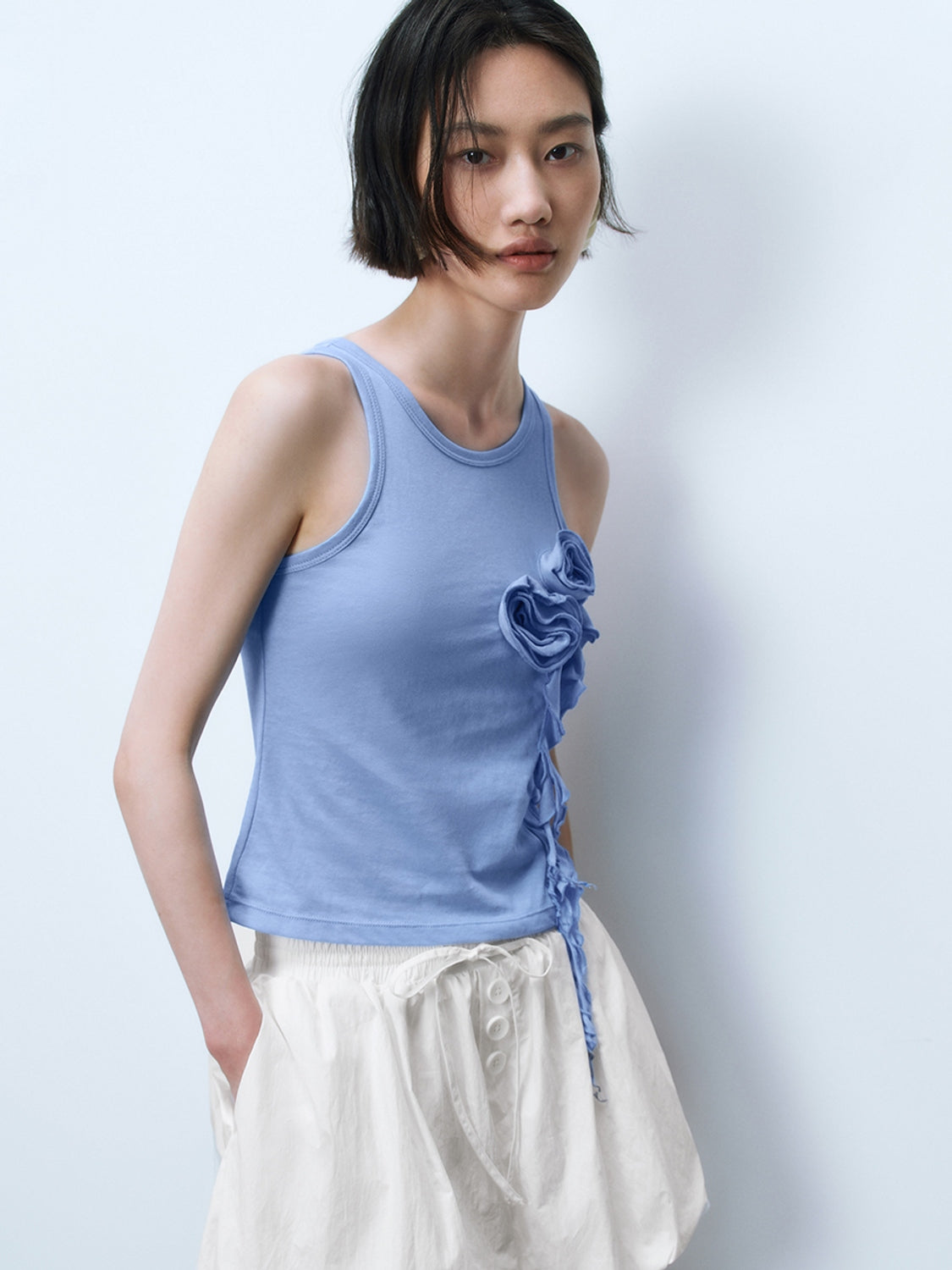 Flower Decor Tank Tops