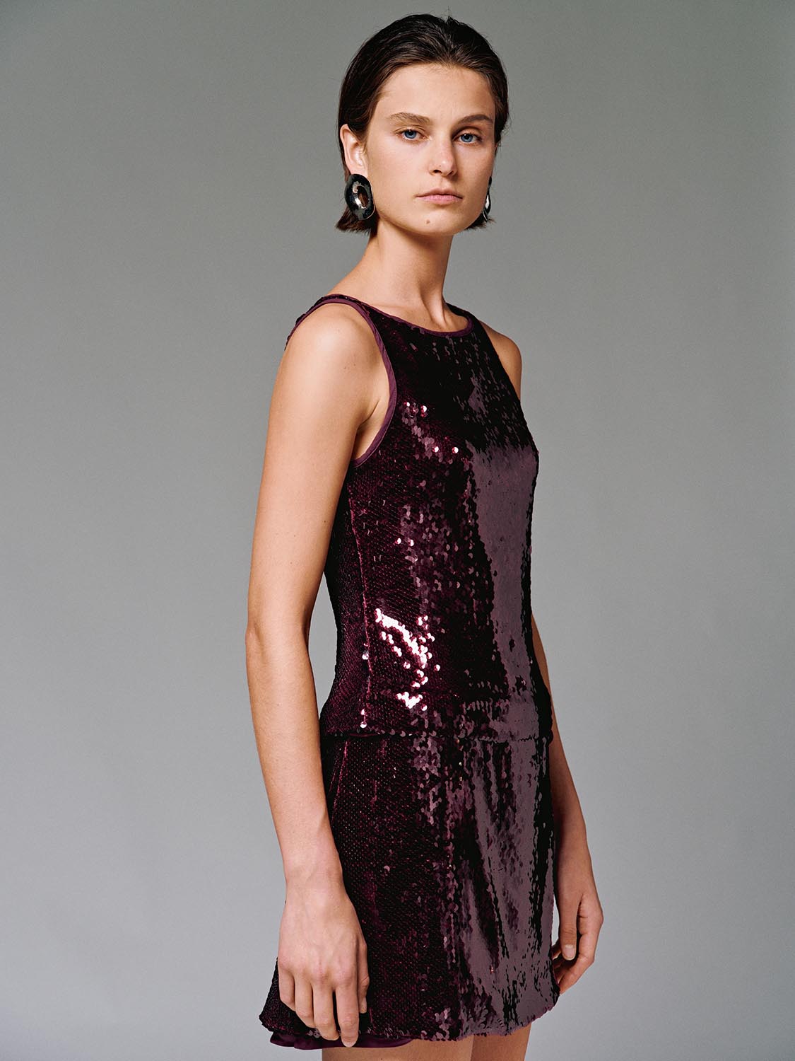 Sequin Sleeveless Tank Top