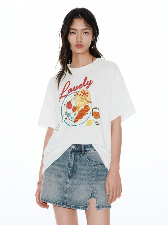 Printed Crew Neck T-Shirts
