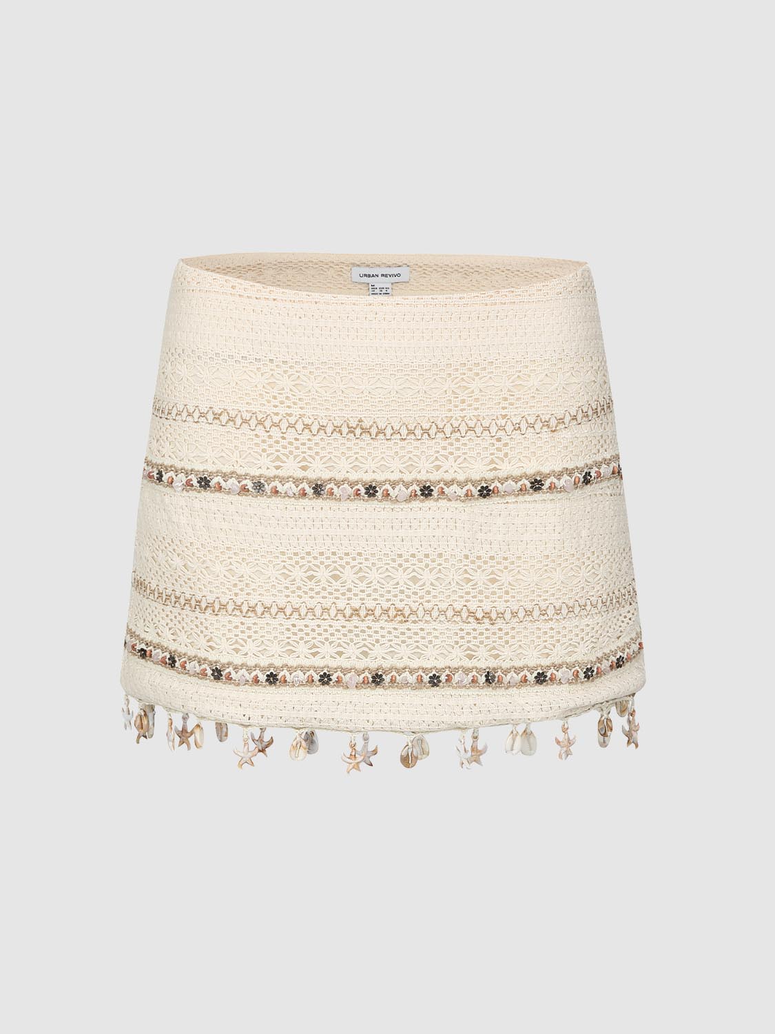 Textured Straight Mini Skirts