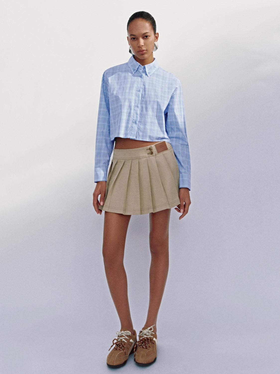 Pleated Mini Skirts