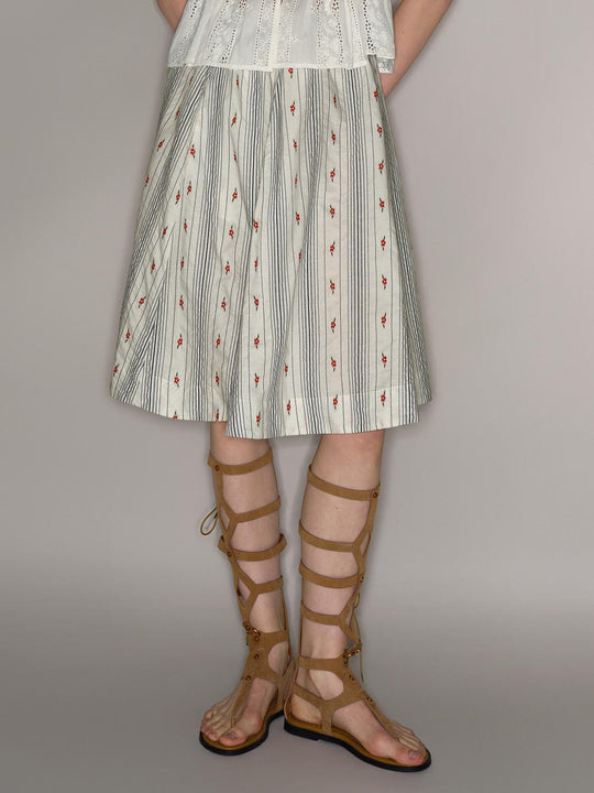 Cotton A-Line Skirt