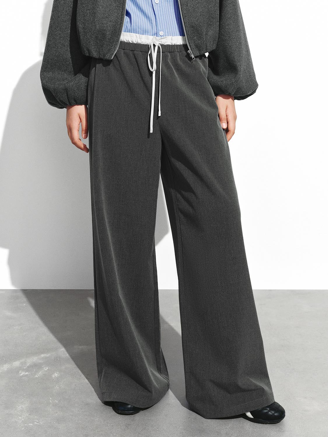 2 In 1 Pull On Wide Leg Pants