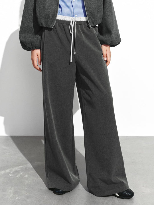 2 In 1 Pull On Wide Leg Pants