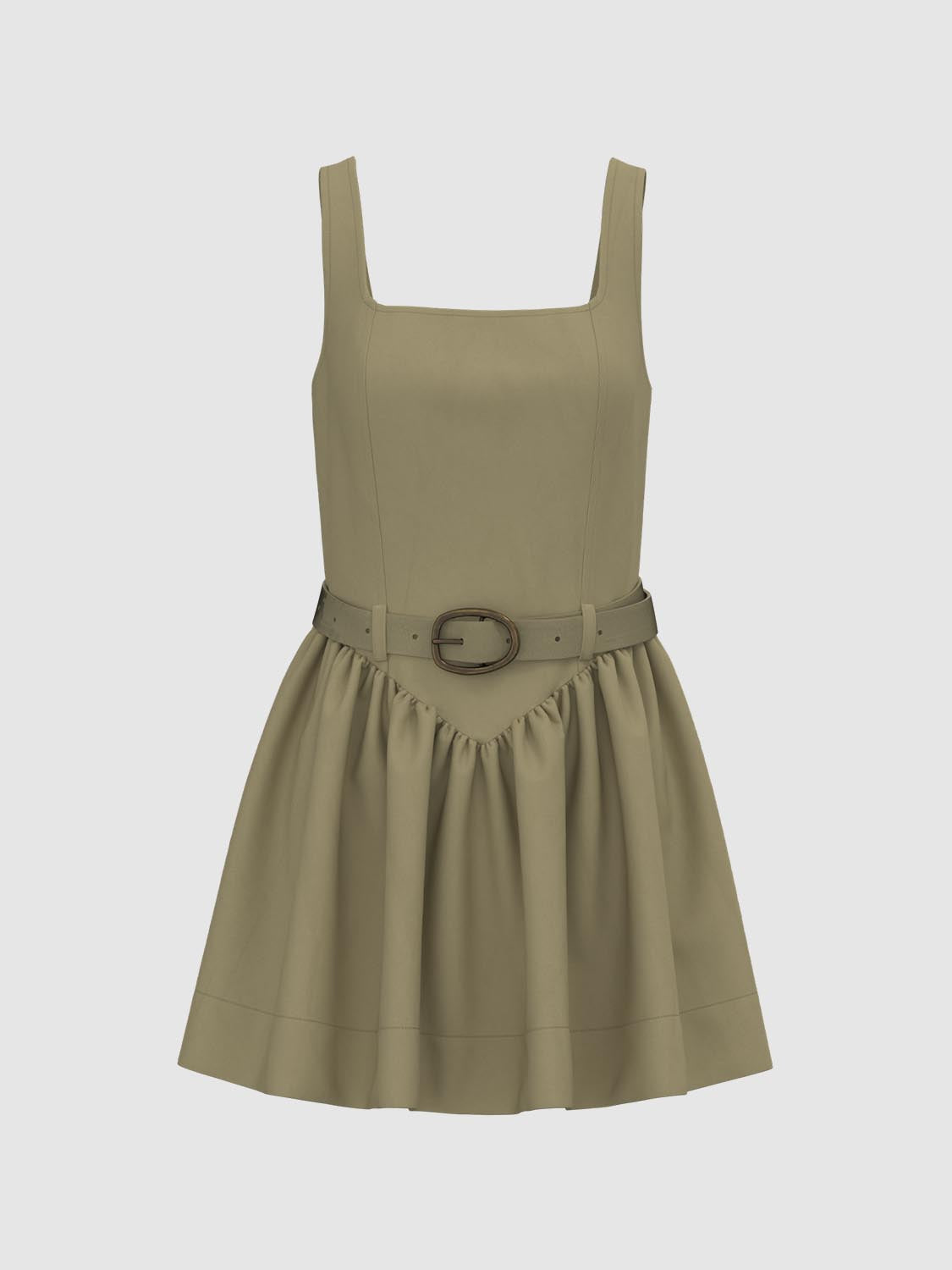 Wide Strap A-Line Mini Dresses