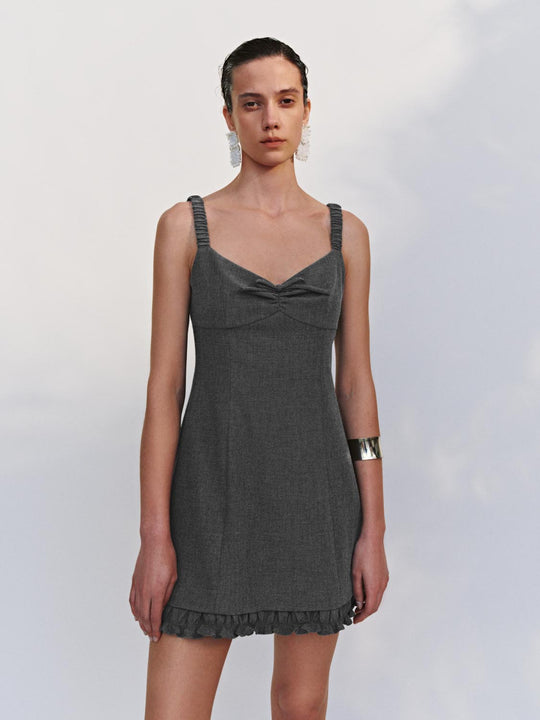 Lettuce Trim A-Line Mini Dresses