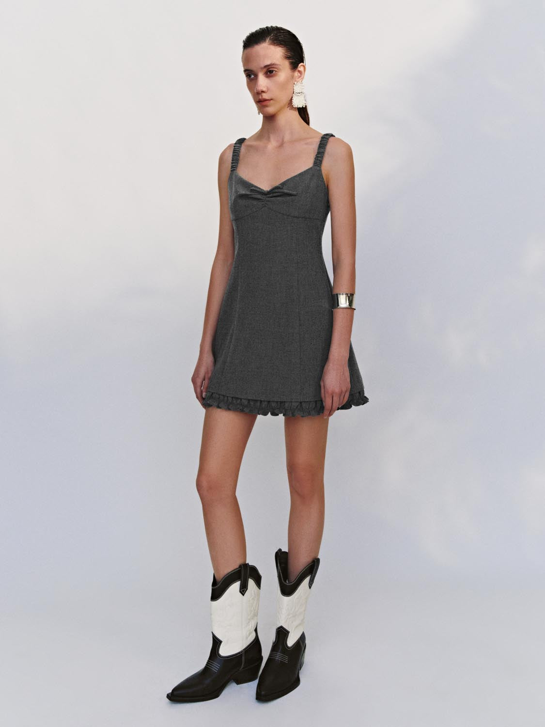 Lettuce Trim A-Line Mini Dresses