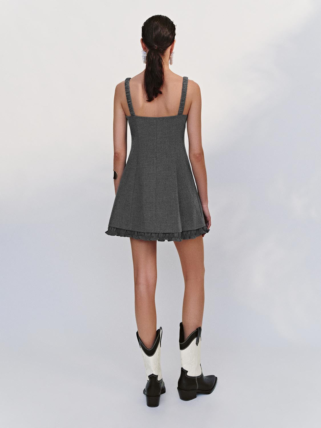 Lettuce Trim A-Line Mini Dresses