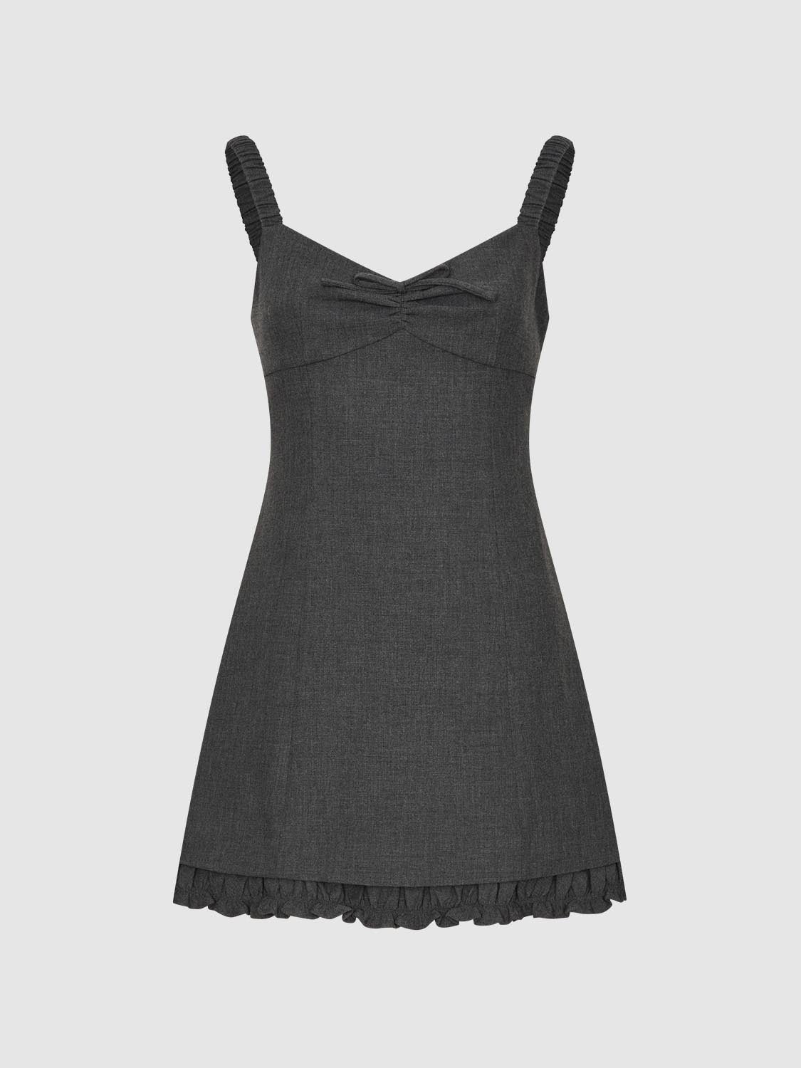 Lettuce Trim A-Line Mini Dresses