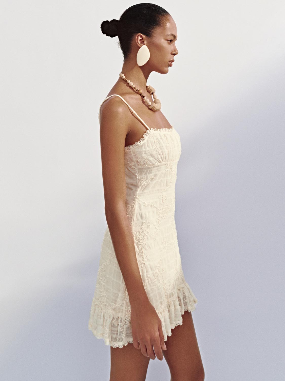 Ruffle Camisole A-Line Dresses