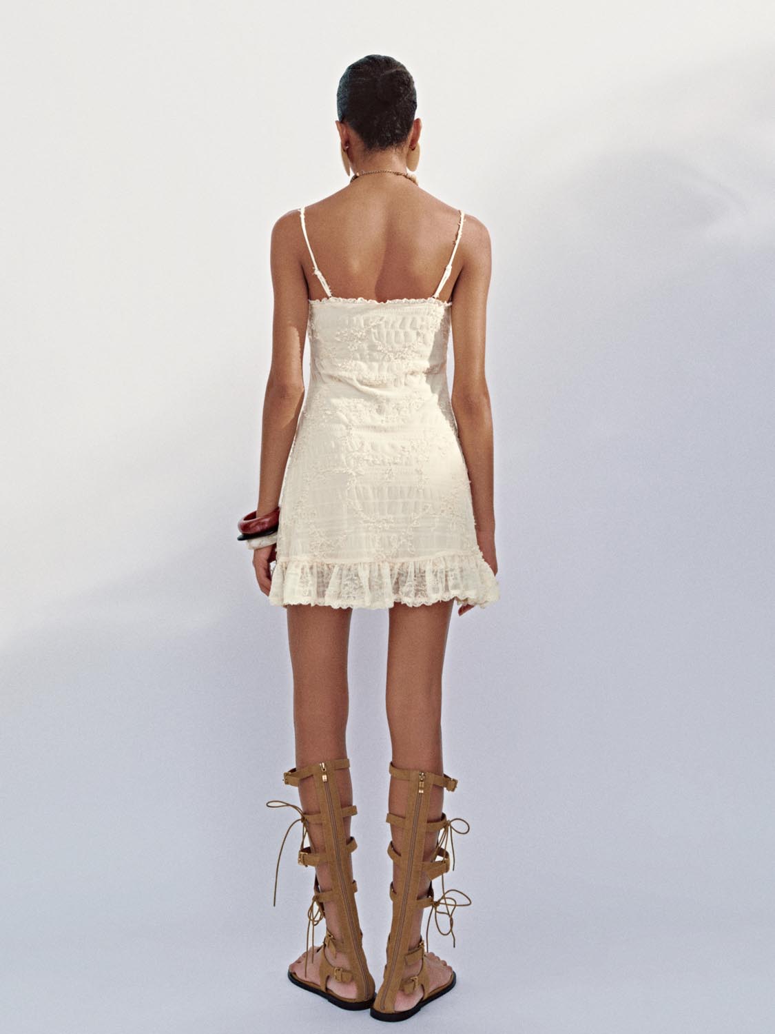 Ruffle Camisole A-Line Dresses