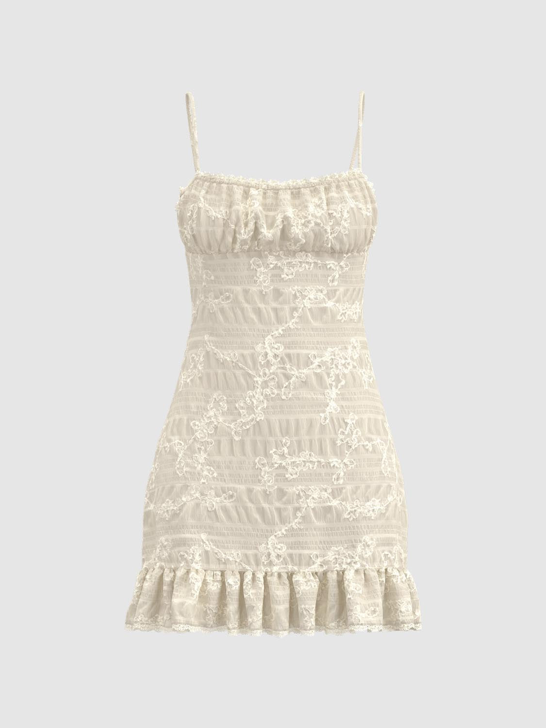 Ruffle Camisole A-Line Dresses