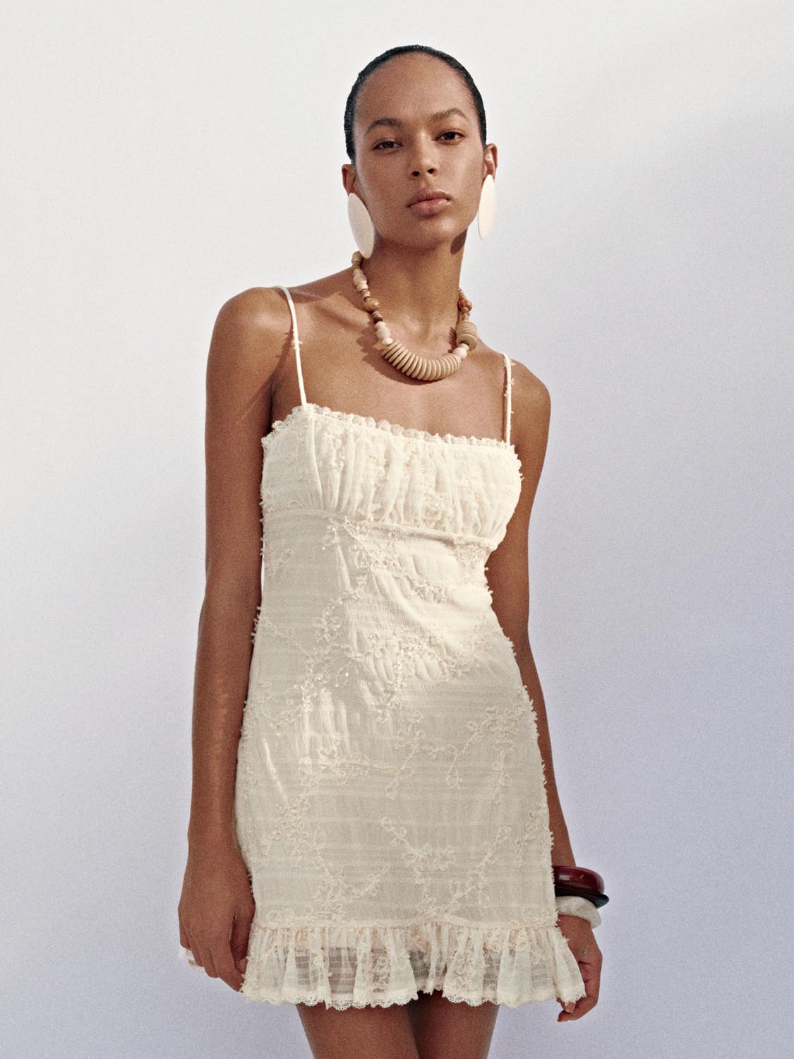 Ruffle Camisole A-Line Dresses