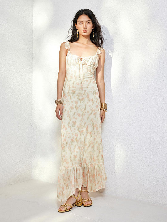 Floral A-Line Maxi Dresses