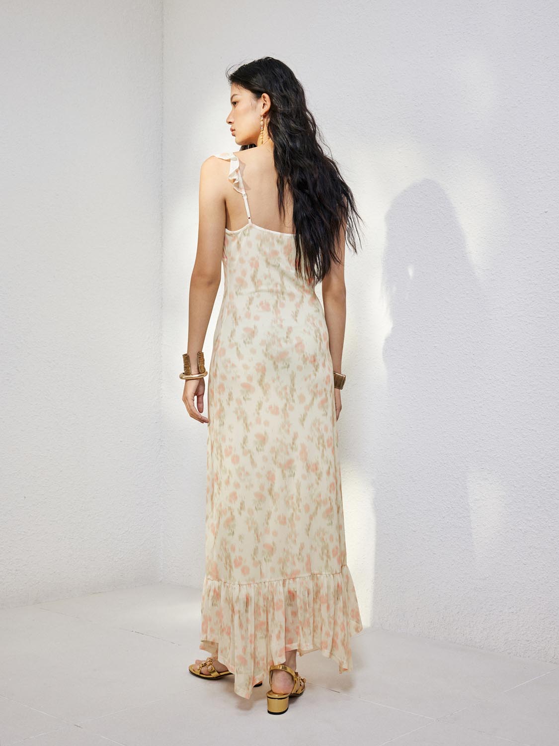 Floral A-Line Maxi Dresses