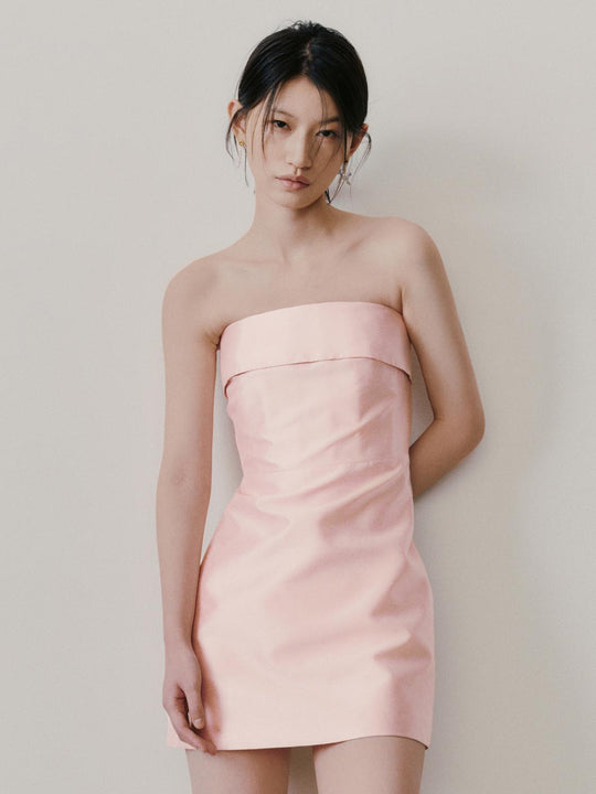 Strapless A-Line Midi Dresses