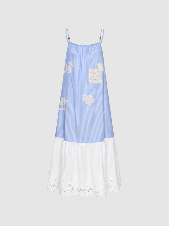 100% Cotton Lined Maxi Dress