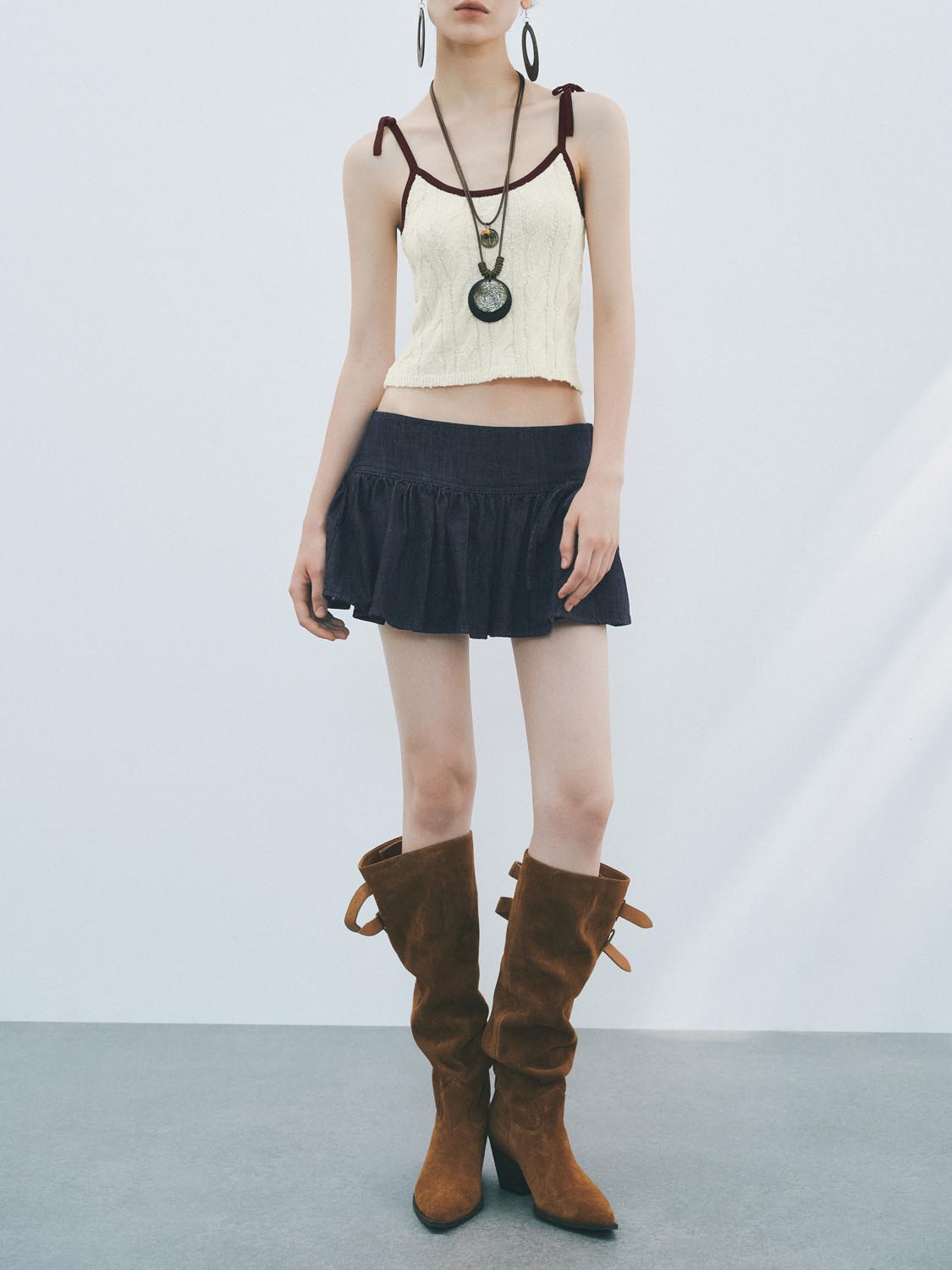 Denim Mini Skirts