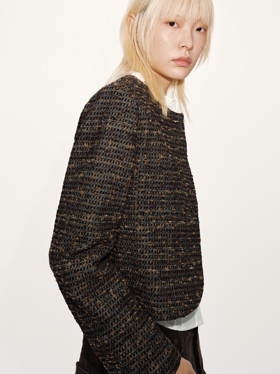 Ruffle Neck Denim Jackets