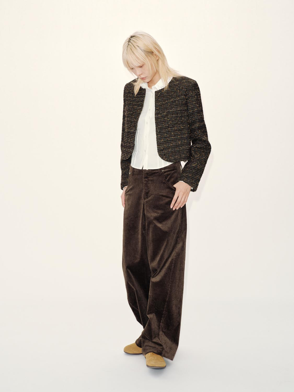 Ruffle Neck Denim Jackets