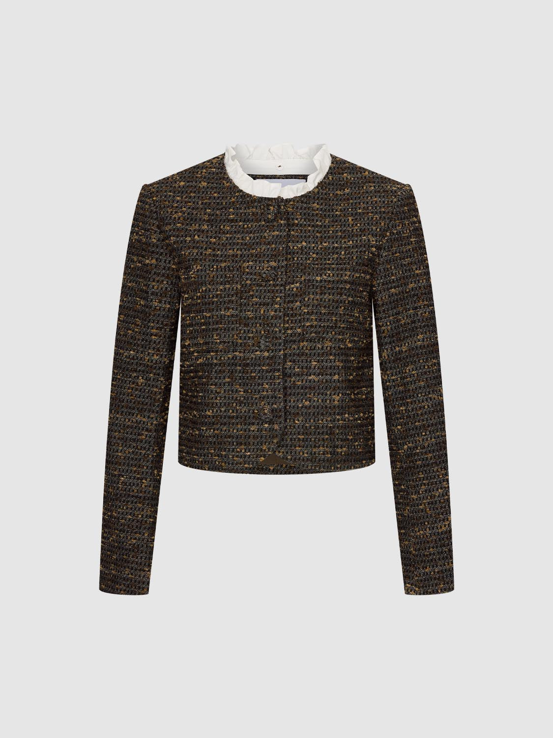 Ruffle Neck Denim Jackets