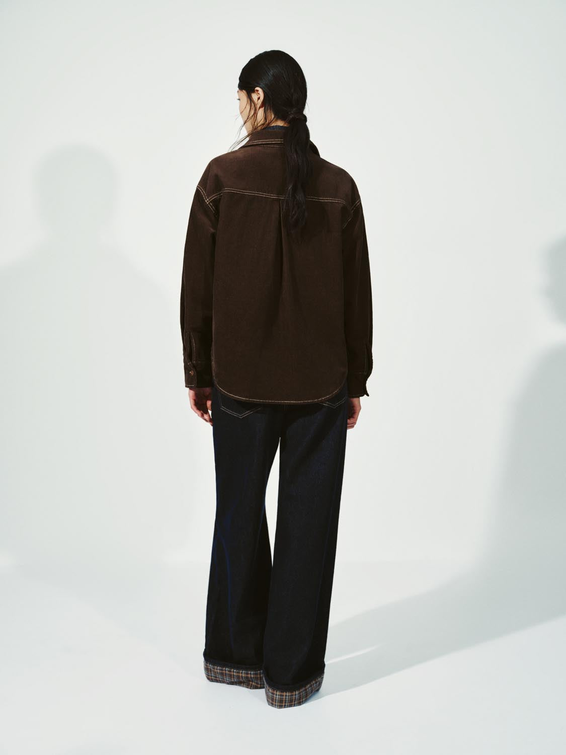 Flap Pockets Embroidered Denim Shirts