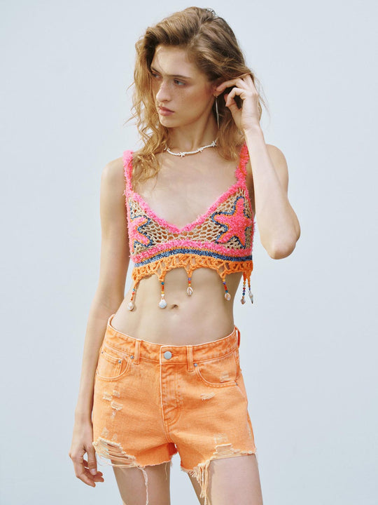 Knitted Cropped Tops