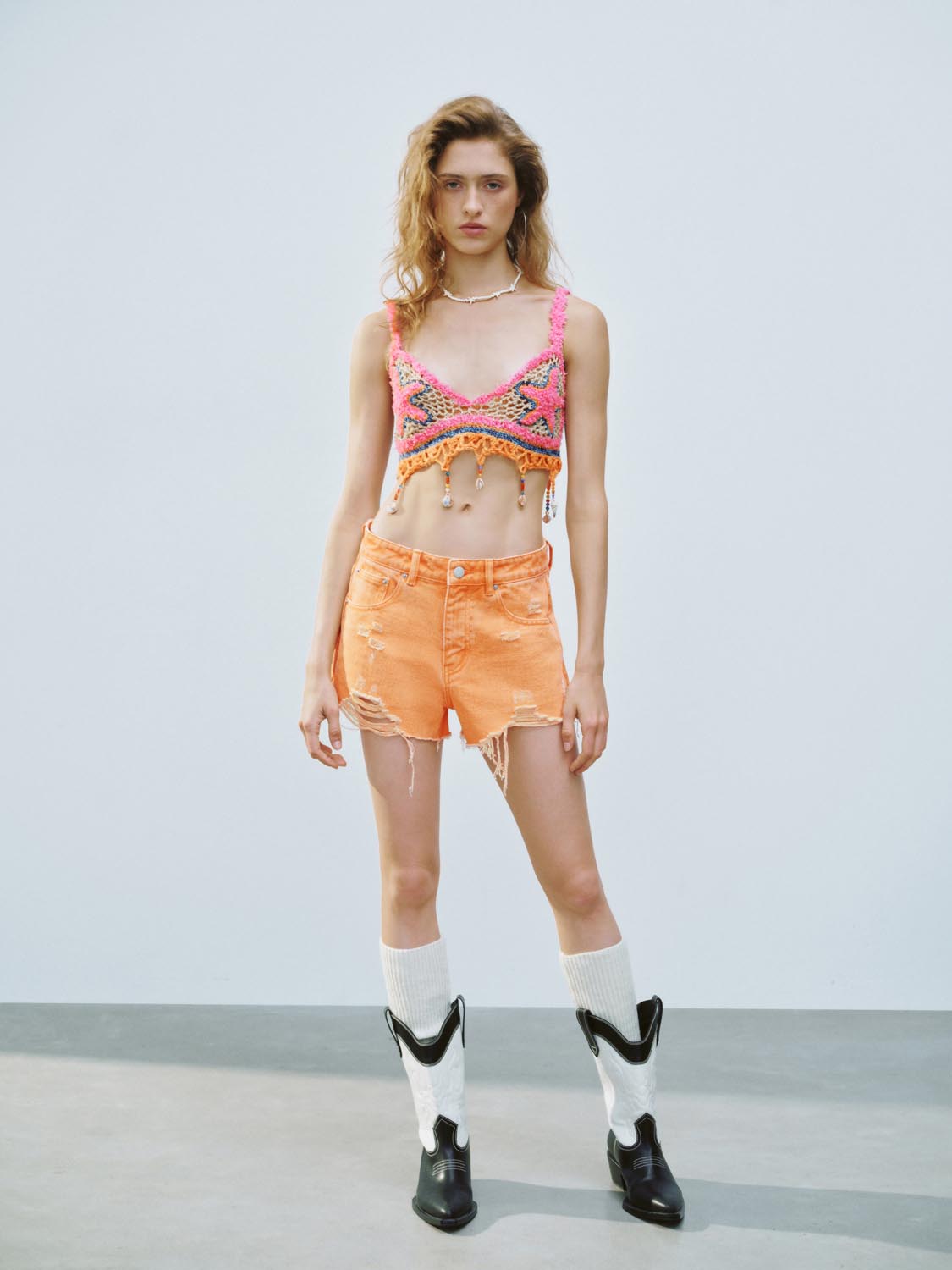 Knitted Cropped Tops