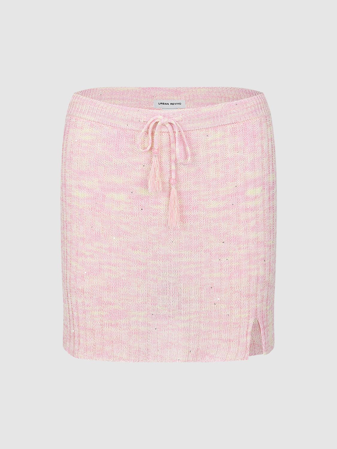 Rib Knitted Mini Skirts