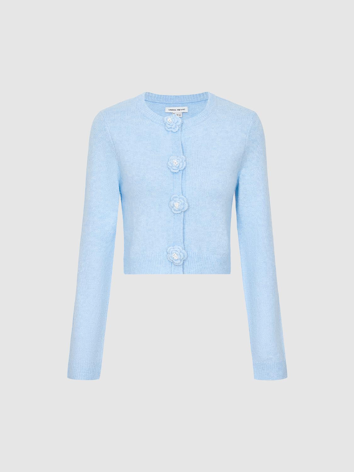 Floral Button Knitted Cardigans