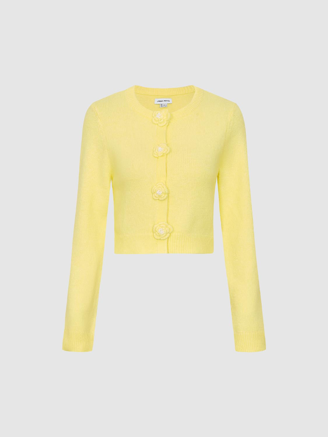 Floral Button Knitted Cardigans