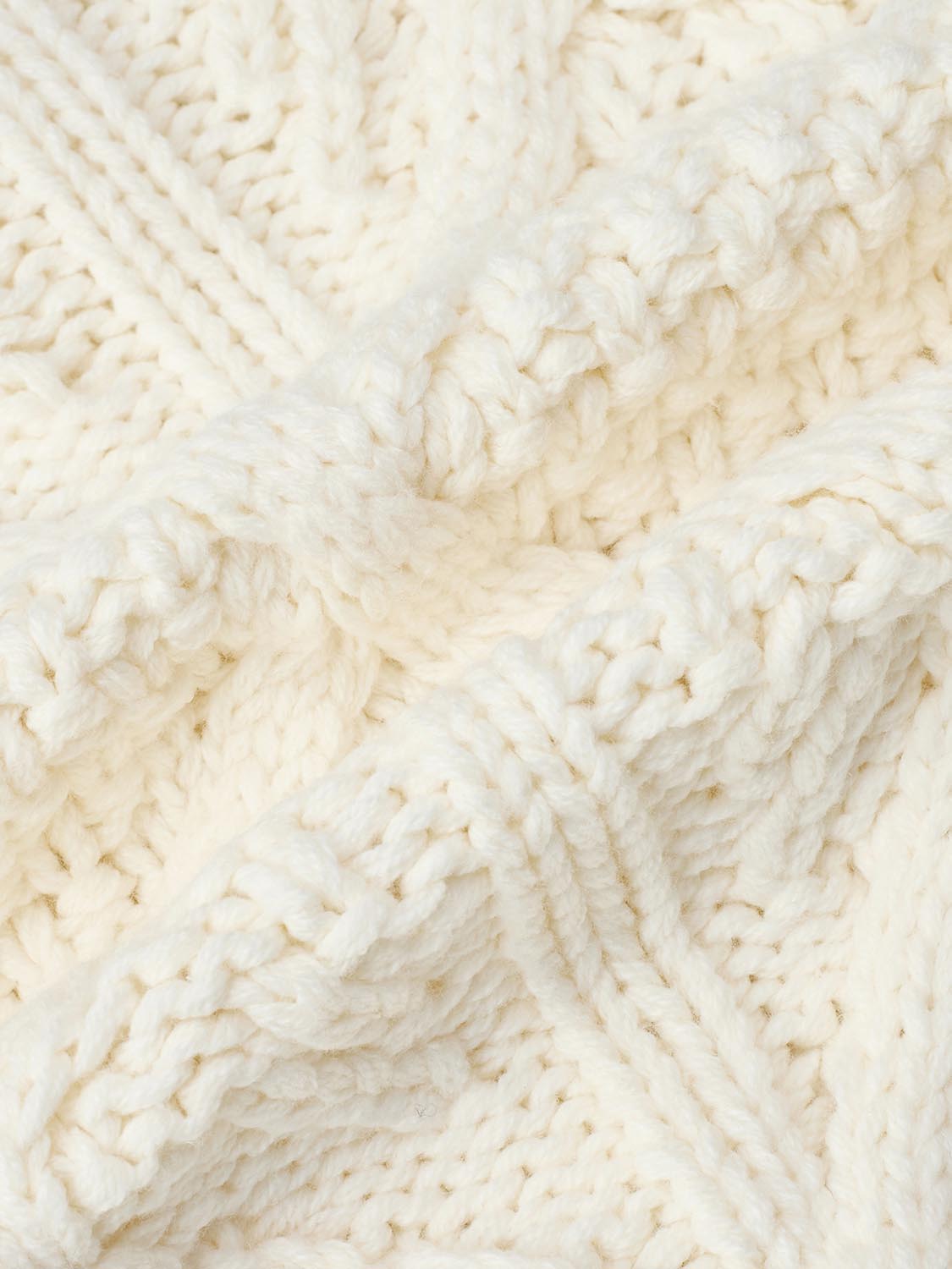 Cap Sleeve Cable Knitted Cardigan