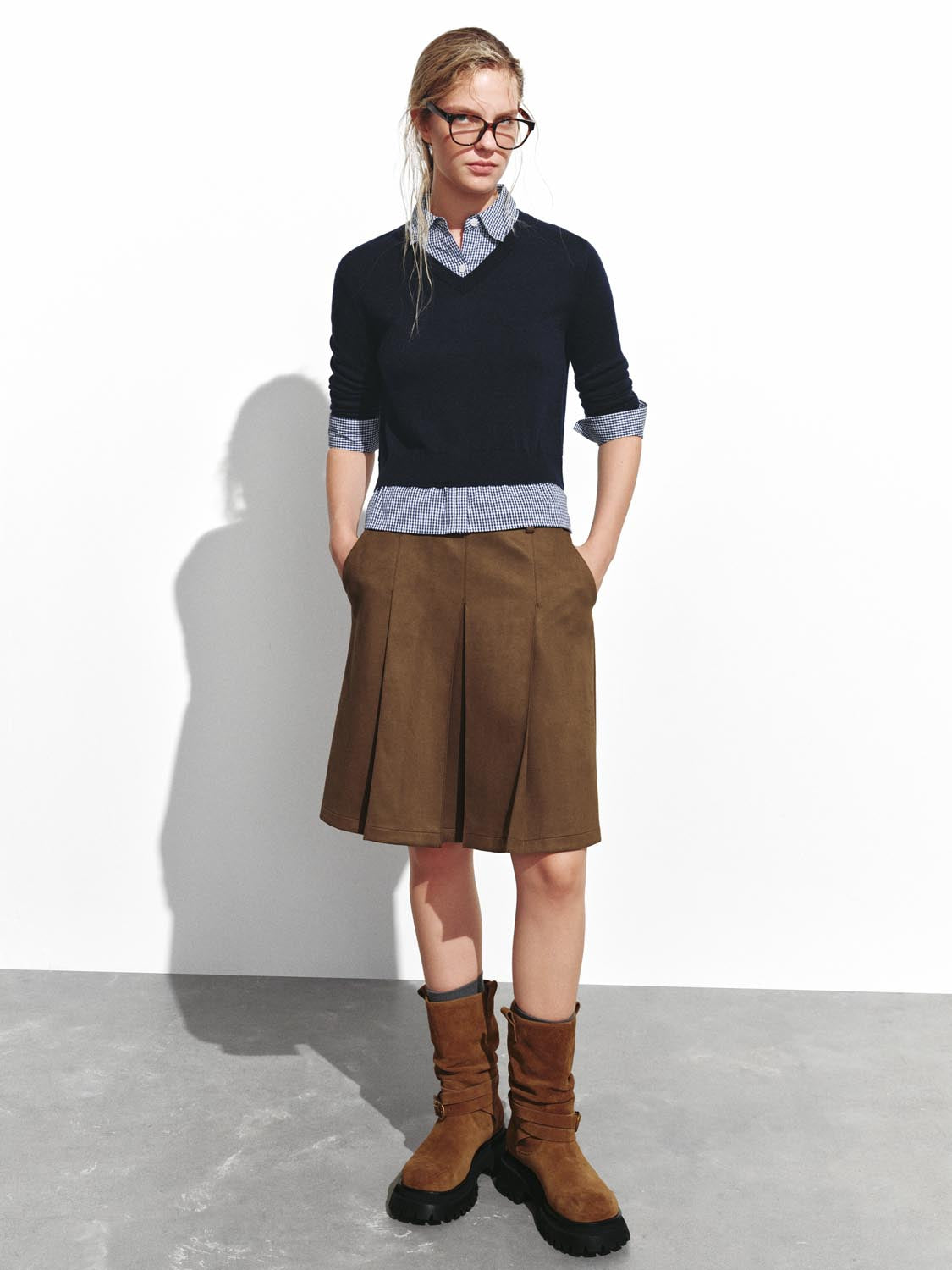 2 In 1 Long Sleeve Knitted T-Shirts